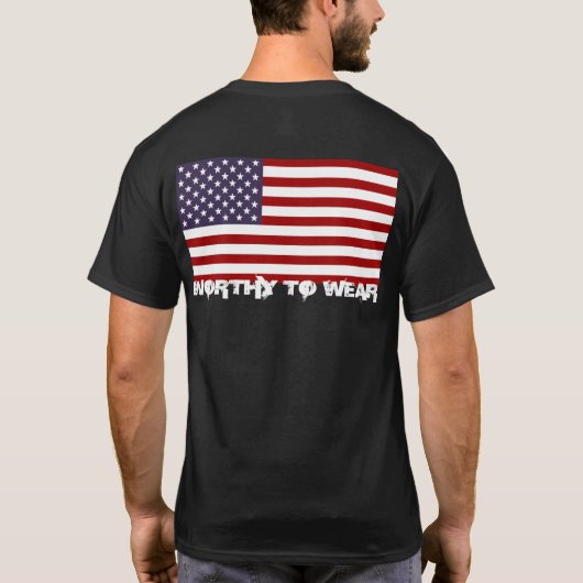 T-shirt Drapeau américain - À Porter (Dos)