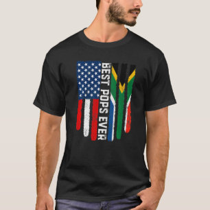 T-shirt Drapeau Américain Afrique du Sud Drapeau Meilleur 