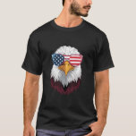 T-shirt Drapeau américain Aigle patriotique 4 juillet<br><div class="desc">Drapeau américain Patriotic Eagle Chemise Hommes garçons 4 juillet</div>