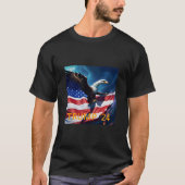 T-shirt Drapeau américain Aigle TRUMP 2024 (Devant)