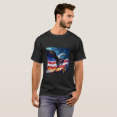 T-shirt Drapeau américain Aigle TRUMP 2024 (Devant entier)
