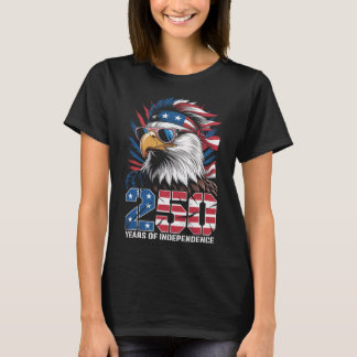 T-shirt Drapeau américain aigle vintage 250 ans 177 4 juil