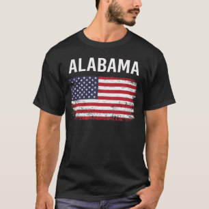 T-shirt Drapeau américain Alabama