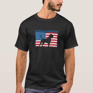 T-shirt Drapeau américain Alapaha Blue Blood Buldog
