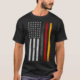 T-shirt Drapeau américain allemand