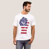T-shirt Drapeau américain américain (Devant entier)