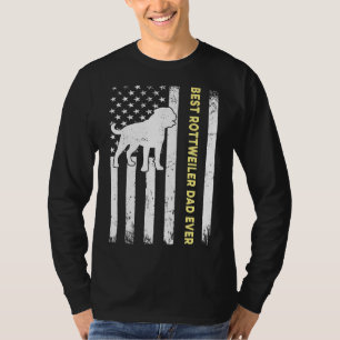 T-shirt Drapeau américain Amoureux des chiens meilleur Rot