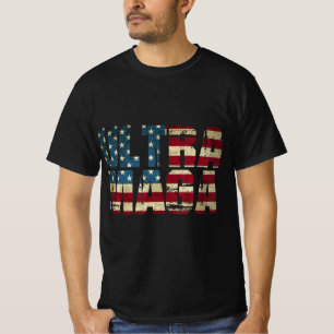 T-shirt Drapeau américain Anti Joe Biden Ultra Maga Meille