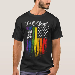 T-shirt drapeau américain arc-en-ciel We The Peopl