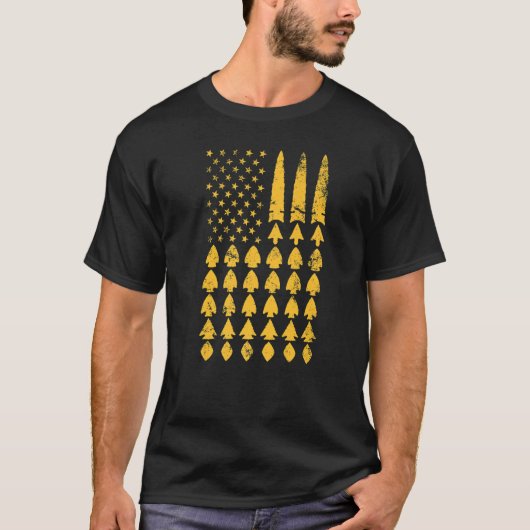 T-shirt Drapeau américain Arrowhead Hunter (Devant)