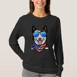 T-shirt Drapeau Américain Australien Drapeau Usa 4 Juil