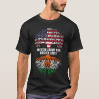 Drapeau américain avec Nigerien Roots USA