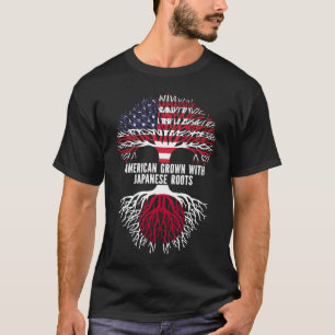 T-shirt Drapeau américain avec racines japonaises USA