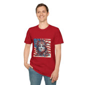 T-shirt Drapeau américain avec statue de la liberté