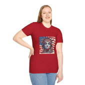 T-shirt Drapeau américain avec statue de la liberté