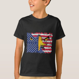 T-shirt Drapeau américain Bald Eagle 4 juillet