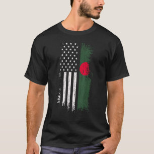 T-shirt Drapeau américain bangladais - Bangladesh USA Shir