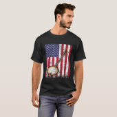T-shirt Drapeau américain Banjo (Devant entier)