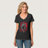 T-shirt Drapeau américain Barbell 3 (Devant entier)