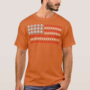 T-shirt Drapeau américain Baseball patriotique 10