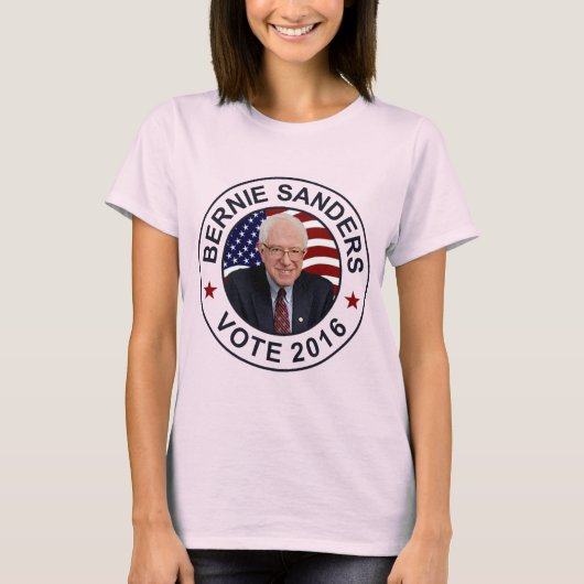 T-shirt Drapeau américain Bernie Sanders (Devant)