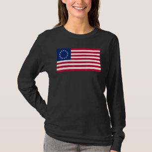 T-shirt Drapeau américain Betsy Ross 1777 Révolutionnaire 