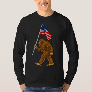 T-shirt Drapeau américain Bigfoot