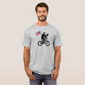 T-shirt Drapeau américain Bigfoot Cycling (Devant entier)