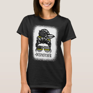 T-shirt Drapeau américain Bleached Messy Bun Hair Dispatch