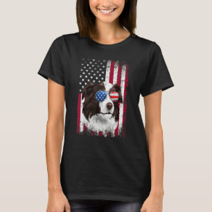 T-shirt Drapeau américain Border Collie patriotique 4