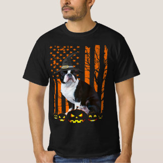 T-shirt Drapeau américain Boston Terrier Drapeau drôle Hal