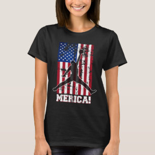 T-shirt Drapeau américain Bysketbyll Drapeau américain 4 j