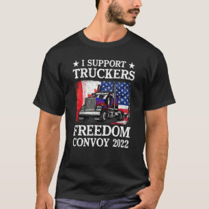 T-shirt Drapeau américain Canada Convoi pour la liberté du