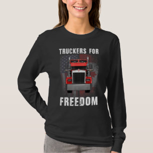 T-shirt Drapeau américain Canada Convoi pour la liberté du
