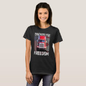 T-shirt Drapeau américain Canada Convoi pour la liberté du (Devant entier)