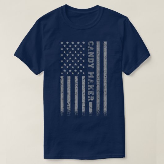 T-shirt Drapeau américain Candy Maker 319 (Design devant)