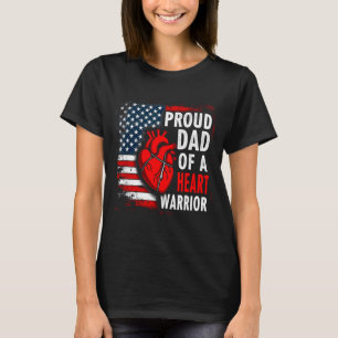 T-shirt Drapeau américain CHD Sensibilisation Papa fier d'