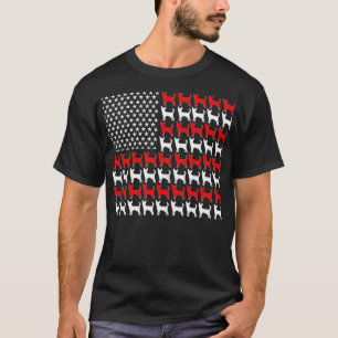 T-shirt Drapeau américain Chihuahua Patriotique 4 juillet 