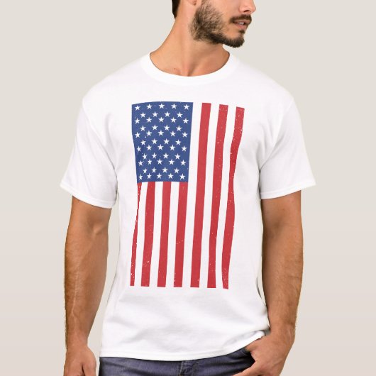 T-shirt Drapeau américain classique (Devant)