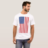 T-shirt Drapeau américain classique (Devant entier)