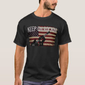 T-SHIRT DRAPEAU AMÉRICAIN COOL CONTINUE À ROCKER (Devant)