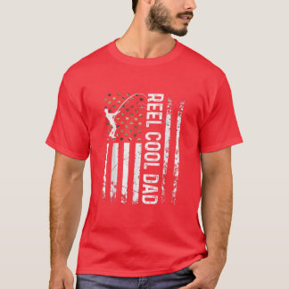 T-shirt Drapeau Américain Cool Papa Pour Papa Mari