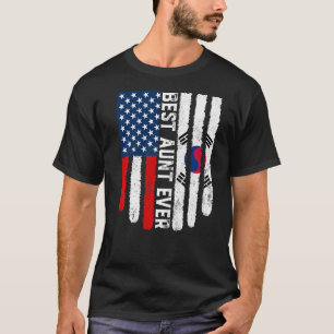 T-shirt Drapeau américain Corée du Sud Drapeau meilleure t