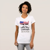T-shirt Drapeau américain cornouaillais (Devant entier)