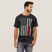 T-shirt Drapeau américain Cribbage (Devant entier)