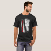 T-shirt Drapeau américain Cyclocross (Devant entier)
