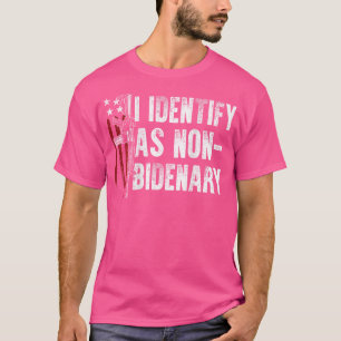 T-shirt Drapeau Américain D'Arme Je M'Identifie Comme Non