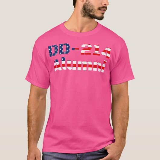 T-shirt Drapeau Américain Dd214 (Devant)