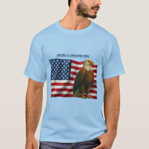 T-shirt Drapeau américain de 250 ans avec un URM à tête d'