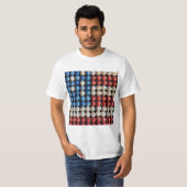 T-shirt Drapeau américain de baseball (Devant entier)